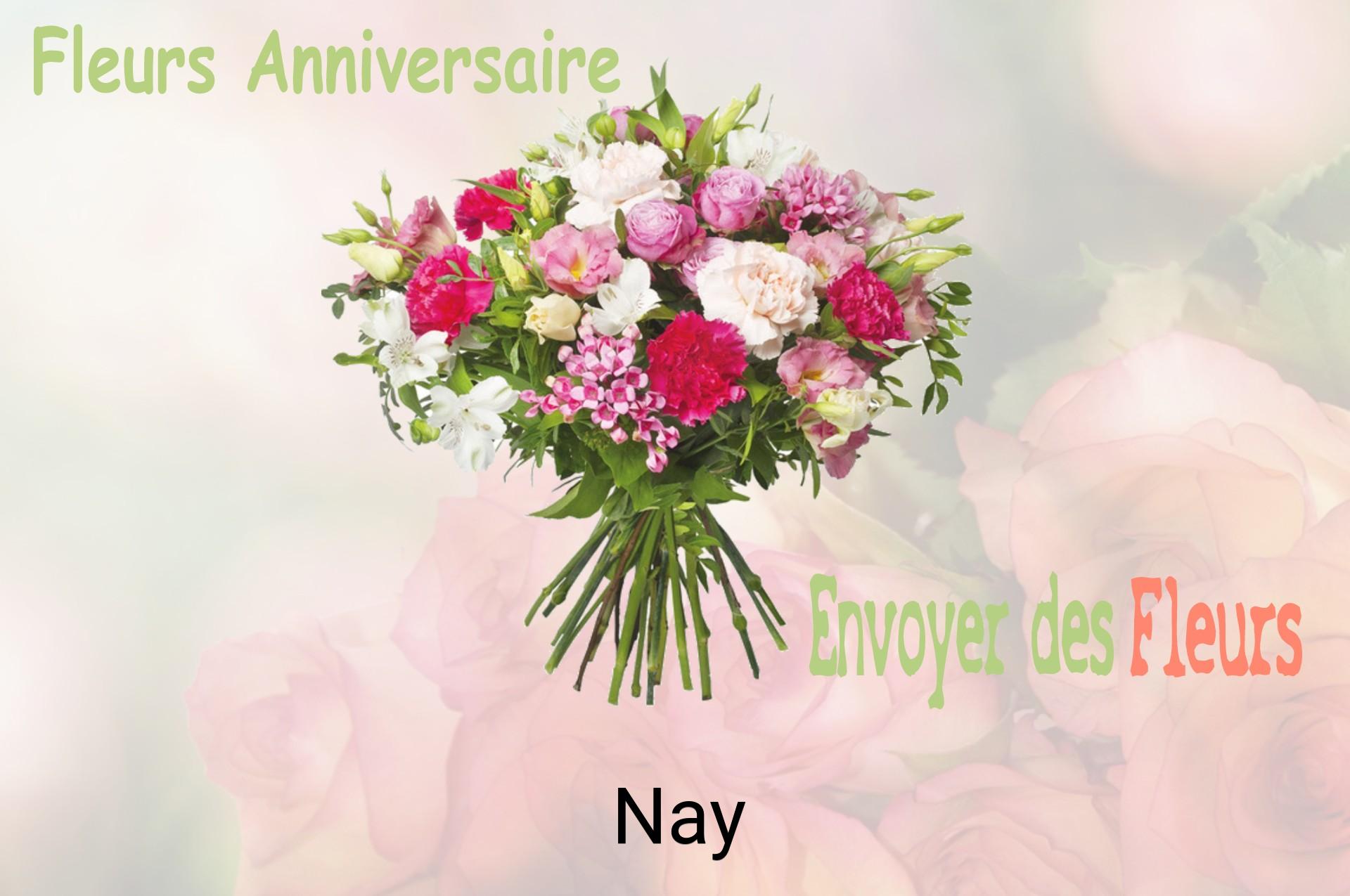 Bouquet de fleurs d’anniversaire livré à Nay