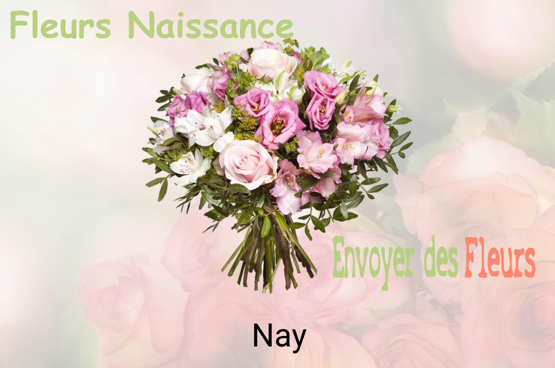 Bouquet de fleurs de naissance livré à Nay